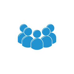 group of people crowd circle meeting discussion symbol vector