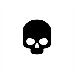 Skull Vector Icon on white background.