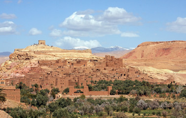 The impressive mud structures and buildings of Ait Benhaddou in Morocco