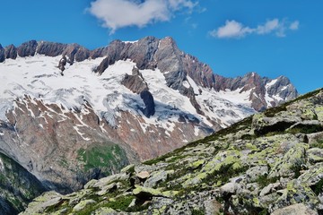 Fototapeta na wymiar Bergwelt bei Göschenen, Kanton Uri, Schweiz