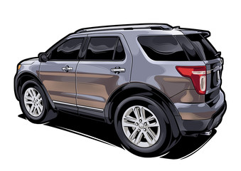 Collective Car Toon Artwork