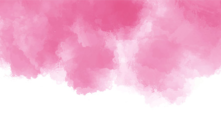 Pink watercolor background for your design, watercolor background concept, vector.