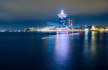 Modern buildings in Amsterdam