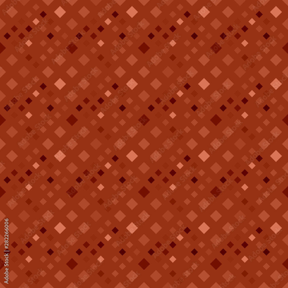 Aufkleber abstract geometrical square pattern background - dark brown vector design from diagonal squares