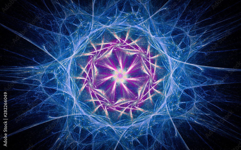 Fototapete digital generated image in the form of abstract geometric shapes of various shades and colors for us