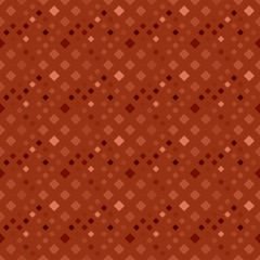 Abstract geometrical square pattern background - dark brown vector design from diagonal squares