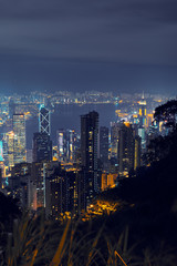 Night view of Hong Kong