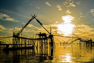 Fishing in the southern of Thailand