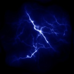 Lightning Thunderbolt template for design. Electric discharge in the sky