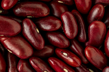 Group of red beans close up nature pattern background