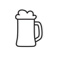 beer glass icon- vector illustration