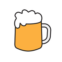 beer glass icon- vector illustration