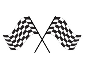 race flag icon on white background. finishing flag sign. start symbol. racing flag icon for your web site design, logo, app, UI.