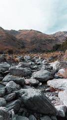 stream and mountains