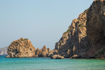 Fototapeta premium rocky landscape on Milos island