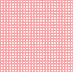 Pink background  with  white dots