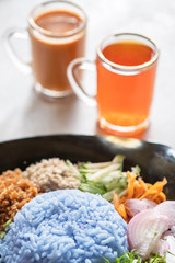 Purple rice salad or Khao Yam.