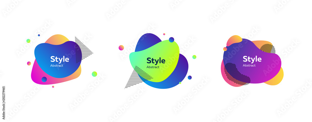 Poster bright multi layer blots set