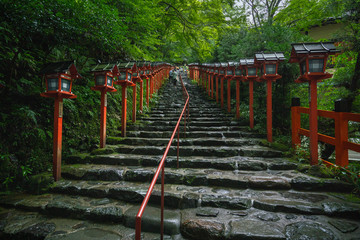 京都　初夏の貴船神社