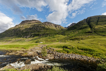 Fototapeta na wymiar Glencoe Valley, The Highlands, Scotland, United Kingdom
