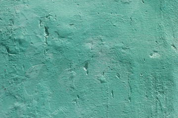 Mint green vintage pastel plaster painted wall texture background