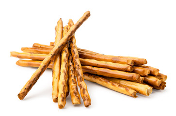 Cookie poppy straw on a white background. Isolated.