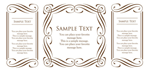 カリグラフィーフレームセット