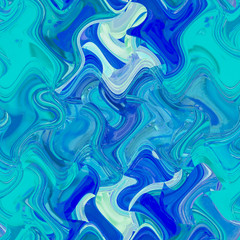 Obraz premium Wzór z niebieskim zygzakiem na białym tle. Szkło mrożone.