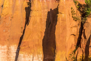 Fototapeta premium Panoramic view of the ocher lands in the natural park