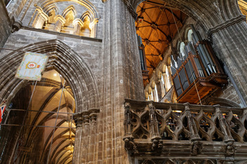 Glasgow cathedral interior - Glasgow, Scotland, UK