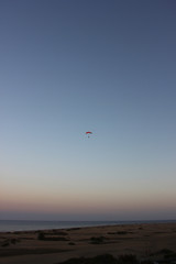 Parachuting at Playa del Ingles