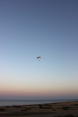 Parachuting at Playa del Ingles