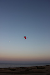 Parachuting at Playa del Ingles