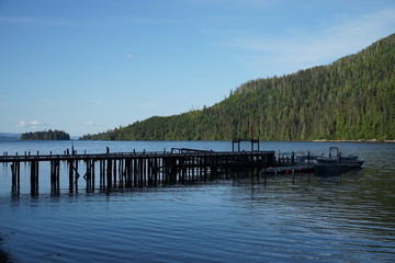 Dock and Pier on the Ocean