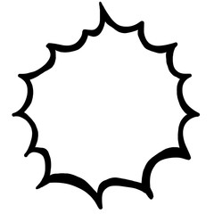 bubble speech empty field. raster illustration for posters, magazines, cards