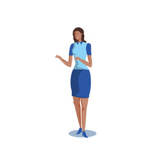 business woman elegant avatar character