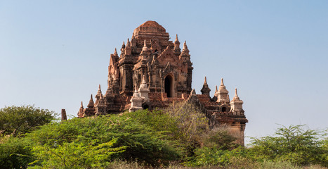 Bagan temple made with red bricks