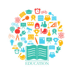 Fototapeta premium Education design concept.