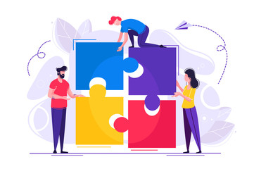 connecting puzzle elements