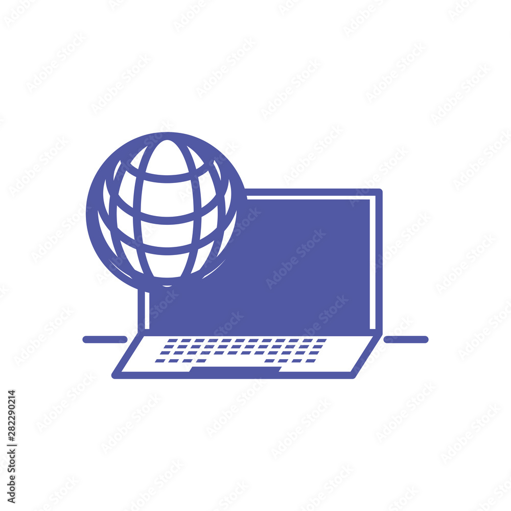 Poster laptop computer with sphere browser