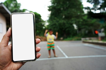 Mobile phones face blank For filling pictures