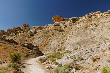 Landscape in the Dinosaur National Park in Utah