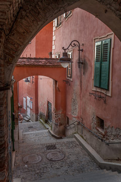 Sibiu morning sunrise without people