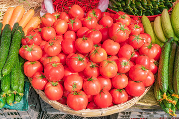 朝市の野菜