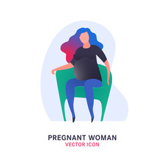 Pregnant woman icon