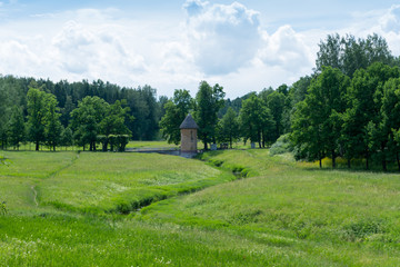 Valley of the Slavyanka river in Pavlovsk Park