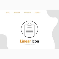 report icon creative design templat