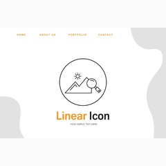 explore nature icon creative design templat