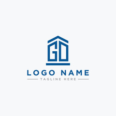 Inspiring company logo designs from the initial letters GD logo icon. -Vectors