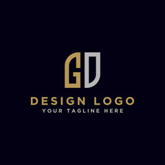 Inspiring company logo designs from the initial letters GD logo icon. -Vectors